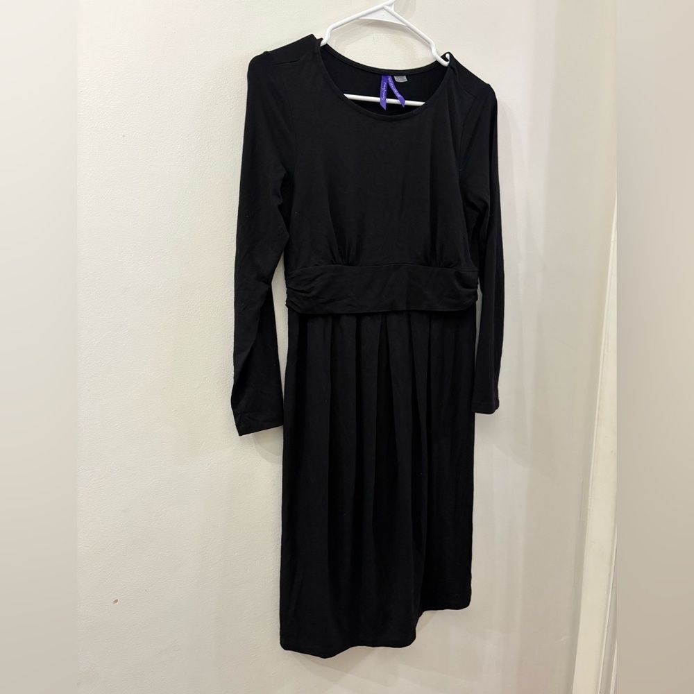 Seraphine Classic Black Long Sleeve nursing Dress - women’s size 4